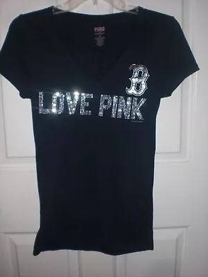 Rare Victoria's Secret PINK Boston Red Sox Shirt Size XS Dustin Pedroia • $26.99