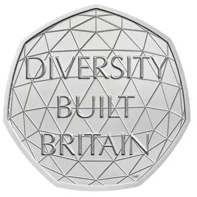 50p Diversity Built Britain 2020 Uncirculated From Sealed Bag New 50p Coin • £3.09