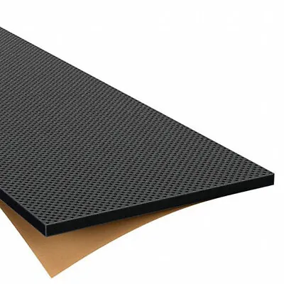 1/16  Thick Strengthened Textured EPDM Rubber Sheet Adhesive Back 36  W X 1 Ft • $262.50