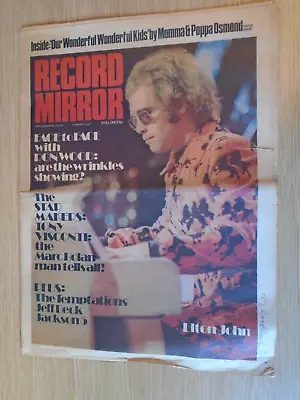 RECORD MIRROR Magazine February 17th 1973 Elton John Faces Wakeman Jeff Beck • $9.95