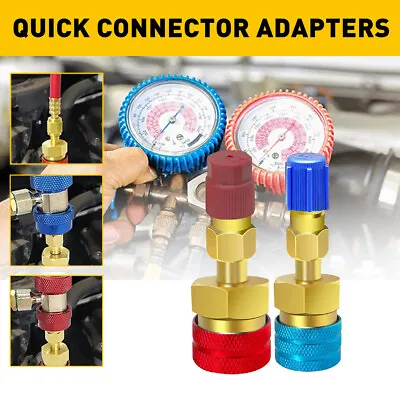 R1234yf To R134a Quick Coupler Fits Car A/C High Low Side Adapter Conversion Kit • $15.99