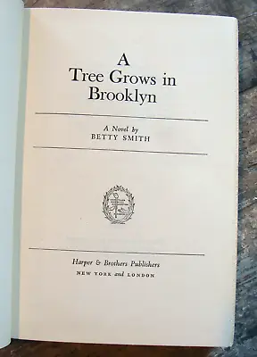 A Tree Grows In Brooklyn ~1943 HC~ Betty Smith 7th Edition NYC American Classic • $22