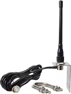 VHF Marine Antenna Low-Profile 156-163Mhz Antennas W/16.4Ft(5M) RG58 Low Loss Pr • $51.15