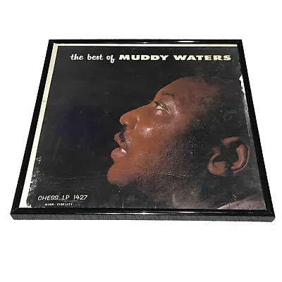 The Best Of MUDDY WATERS Blues METAL PLEXIGLASS FRAME 12” Album Cover *No LP • $35