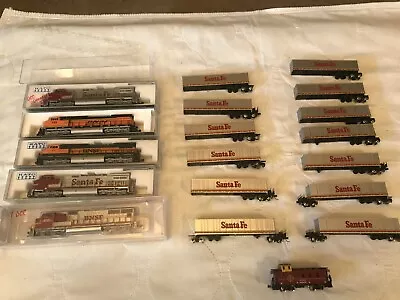 N Scale Kato C44-9w Lot With 13 Santa Fe Road Railers Dcc Equipped!!￼ • $699.99