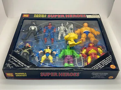 Marvel Greatest Super Heroes - Signature Edition -Stan Lee - 8 Fig - NEW Sealed  • $69.99