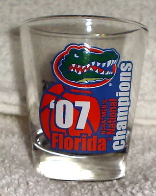 FLORIDA GATORS 2007 NCAA National CHAMPIONS CHAMPS SHOT GLASS NEW  • $10.99