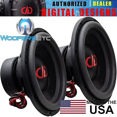 (2) Dd Audio 1112-d2 Usa Made 12  800w Dual 2-ohm Subwoofers Bass Speakers New • $658