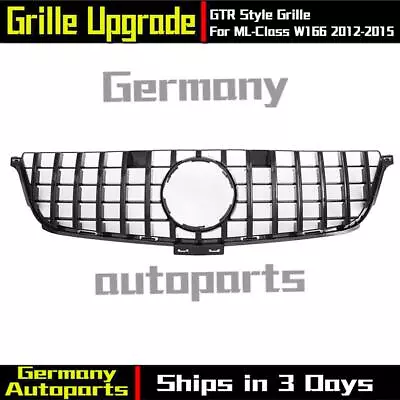 For Benz ML-Class W166 2012-15 ML350 ML500 ML550 ML63 AMG Black GTR Style Grille • $149