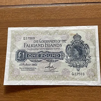 Banknote 1 Pound Falkland Islands 1982 • £30