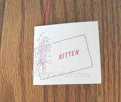 Made For 1950s/1960s Madame Alexander KITTEN Dolls A Wrist Hang TAG 4 Sided • $6.99