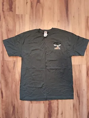 The Duck Company T Shirt Moosehead Lake Maine Size Large Men's Olive Grene • $11.99