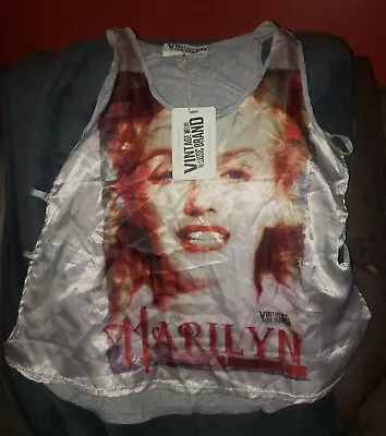 NWT Vintage Melody The Classic Brand Marilyn Monroe Tank Top Shirt L Large New • $15.30