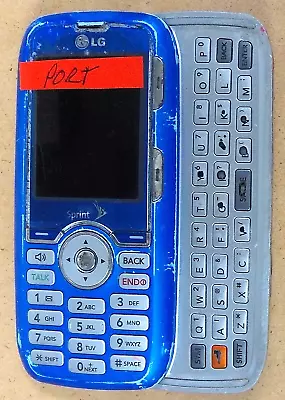 LG Rumor LX260 - Light Blue And Silver ( Sprint ) Slider Phone - Very Rare Color • $11.04