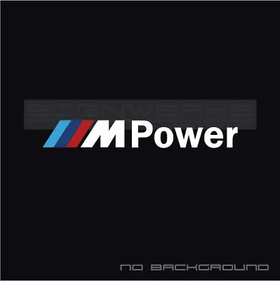 M Power Decal Sticker M Power M1 M2 M3 M4 M5 MX5 MZ4 X3 X5 BMW 335 M8 X3M Pair • $25.19