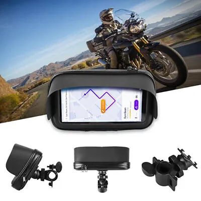 Waterproof Motorcycle Bicycle Cell Phone/GPS Holder Case Bag Mount For Handlebar • $12.68