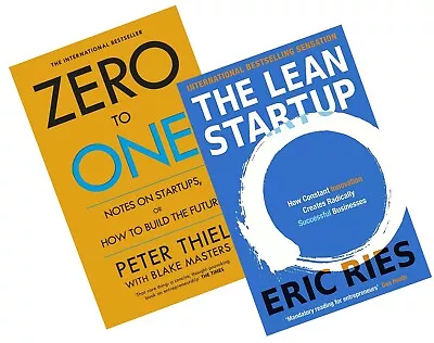 Combo Set Of 2 Books (The Lean Startup + Zero To One) BRAND NEW PAPERBACK BOOK • $38.35