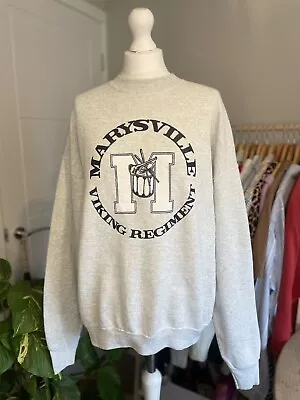 Unisex Vintage Uni College Ohio Marysville Viking Regiment Band Marl Sweatshirt • $12.45
