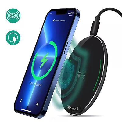 15W Qi-Certified Fast Wireless Charging Pad For IPhone 13 12 11 Pro Max 8 Plus • $58.99