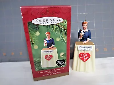 2001 Hallmark QX6862   Lucy Does A TV Commercial  I Love Lucy Ornament • $19.99