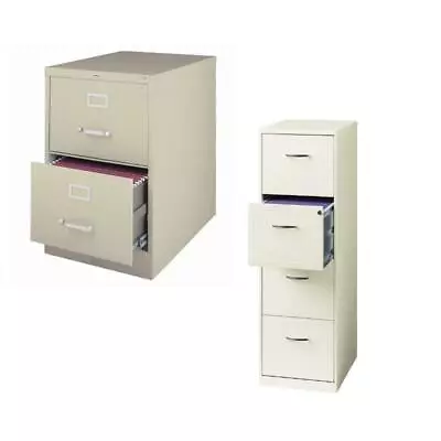 (Value Pack) 2 Drawer And 4 Drawer File Cabinet In White And Putty • $387.20