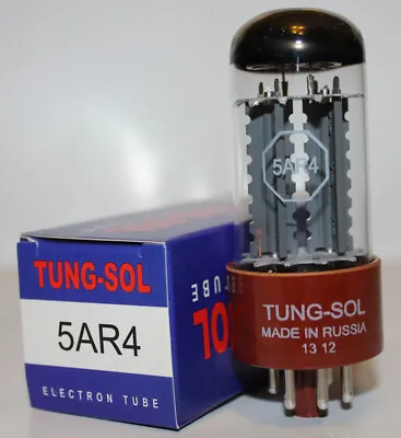 1 X Tung Sol 5AR4 Rectifier Tube Brand New In Box ! • $44.46