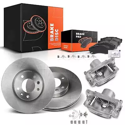Front Disc Brake Rotor & Pads + Caliper For Ford Fusion Mazda 6 Mercury Milan • $197.49
