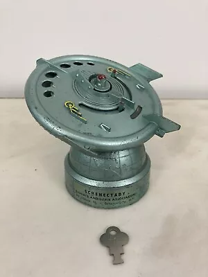MCM Duro Flying Saucer Coin Bank 1956 Schenectady S&L Association Vtg Space Age • $320