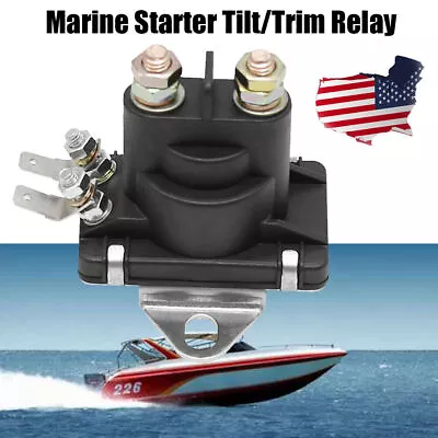 Starter Tilt Trim Relay Solenoid For Mercury Marine 4-Terminal 89-96158T 12V USA • $9.97