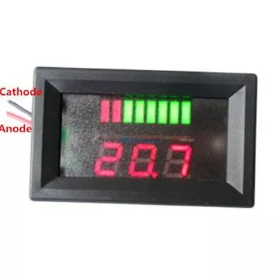 12V Led Battery Indicator Voltmeter Monitor Level Meter Gauge Lamp Indicator • £7.95