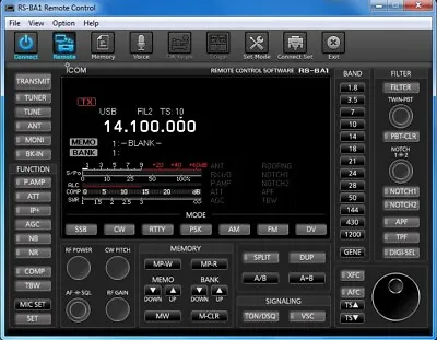 ICOM Software RS-BA1 Version 1 IP Remote Control For IC- Version 1.96 • £29.99