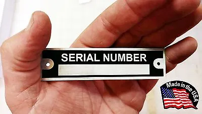 Data Plate Serial Number Hot Rod Rat Chevrolet Dodge Ford Trailer Tag Blank Tag • $9.99