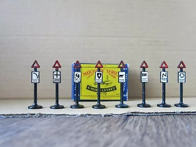 Matchbox Accessory Pack No. 4  Lesney (A-4) 8 Road Signs With Box • $40