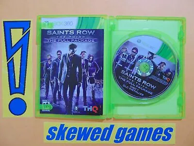 Saints Row The Third The Full Package - Cib - XBox 360 Microsoft • £9.50