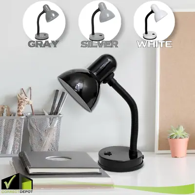 $11.72 • Buy Basic Metal Desk Lamp 13.85 In. Flexible Hose Neck Office Kids Room Dorm Light