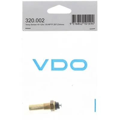 VDO Temperature Sender 40-120deg C 287-23 Ohms 1/8in.-27NPTF 29mm Long Button... • $39.95