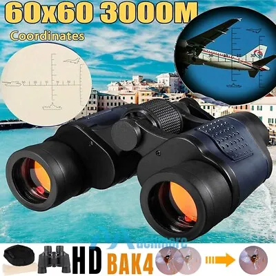 German Military Army 60x60 30000m Prism Binoculars Night Vision Hunting Goggles  • $36.67