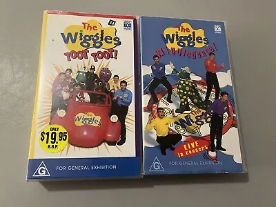 The Wiggles VHS X2 Tapes 1998 Australian Series Toot Wiggledance Wiggle Dance • $29.99