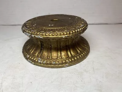 Vintage Brass Tone Metal Lamp Base • $19.95