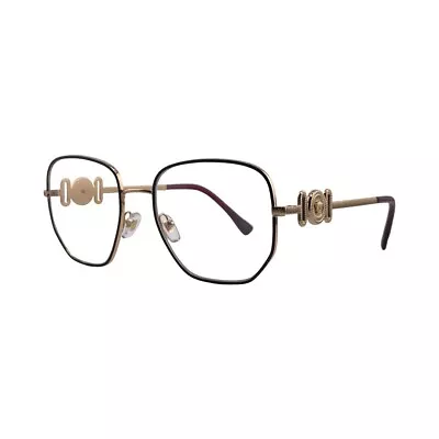 Versace VE1283 Bordeaux / Gold Square Eyeglasses Frames 54mm 18mm 145mm - 1483 • $50