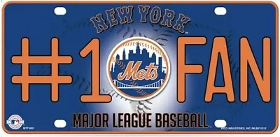 New York Mets MLB #1 Fan Metal Auto License Plate • $13.95