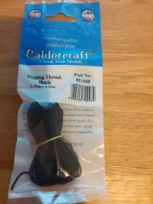 £5.20 • Buy Caldercraft Rigging Thread 1.30mm Black (10m) (82130B) Model Boat Fittings