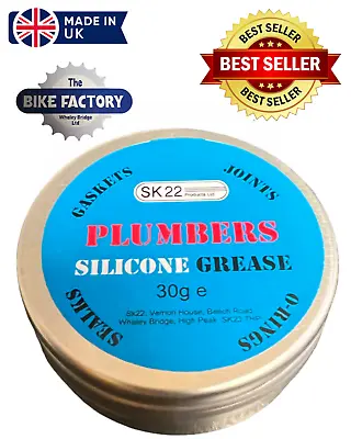 £4.69 • Buy PURE PLUMBERS SILICONE GREASE -O-Rings, Seals, Waterproofing, Gaskets, 35g Tin