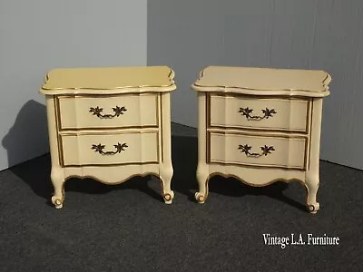 Pair Of Vintage Kent Coffey French Country Nightstands ~ Mid Century Modern  • $850