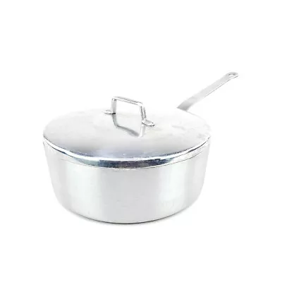 Commercial Aluminum Saute Pan Skillet 6 Quarts Heavy Duty NSF Restaurant VTG • $67.49