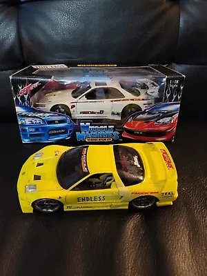 2000 Nissan Skyline Gtr 1:18 Ss Tuner Muscle Machines White And Yellow Acura Nsx • $89.99