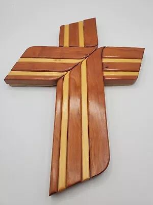  Wooden Cross Handcrafted Unique Beautiful Wood Cross Spring Easter Decor  • $16.80