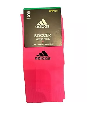 Adidas Metro 5 Soccer Socks Pink 1 Pair Small • $10