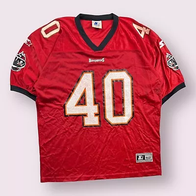 Vintage Mike Alstott Tampa Bay Buccaneers Starter NFL Jersey XL 90s • $49.95