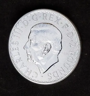 2024 King Charles III Solid Fine Silver 1oz Britannia In Capsule .999 • £31.50